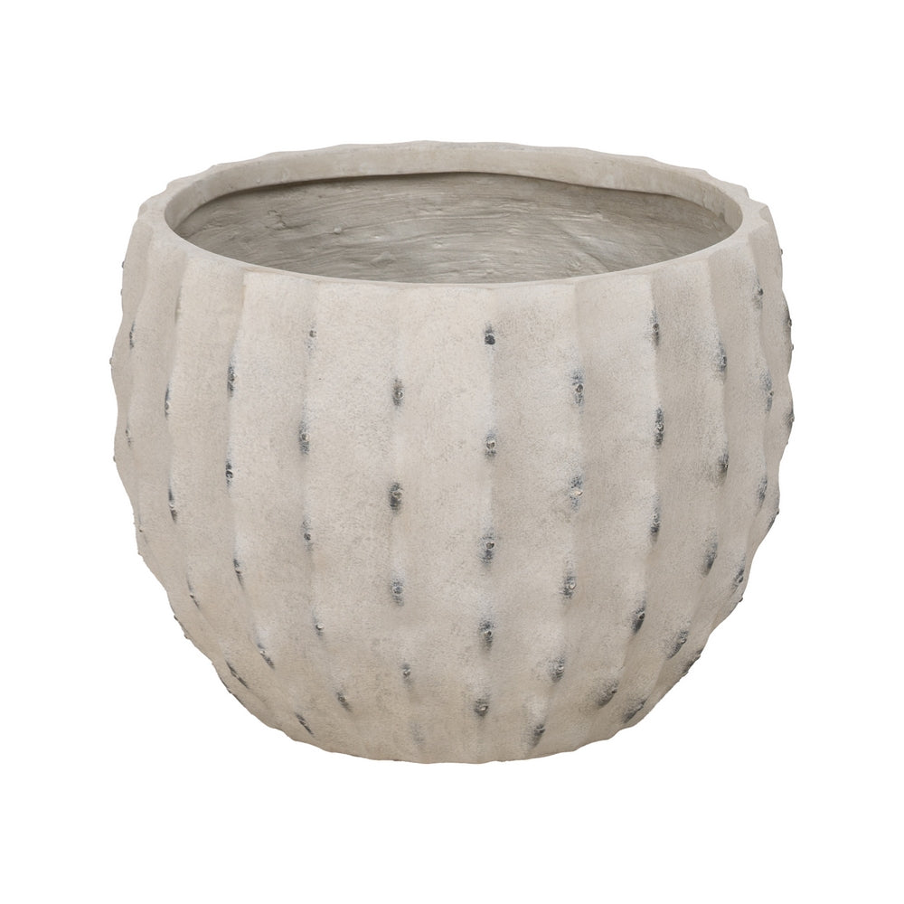 S/3 POT CREAM MAGNESIUM DECORATION 47 X 47 X 37.50 CM