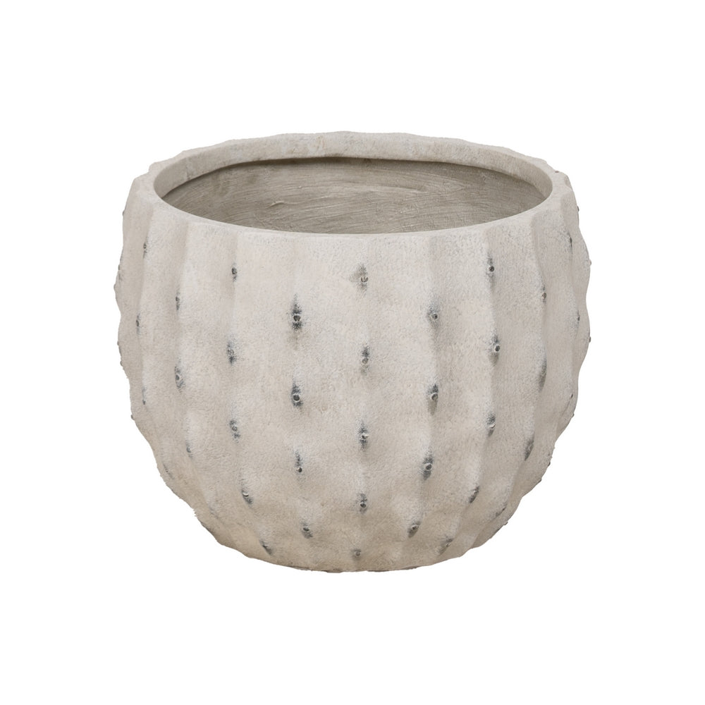 S/3 POT CREAM MAGNESIUM DECORATION 47 X 47 X 37.50 CM