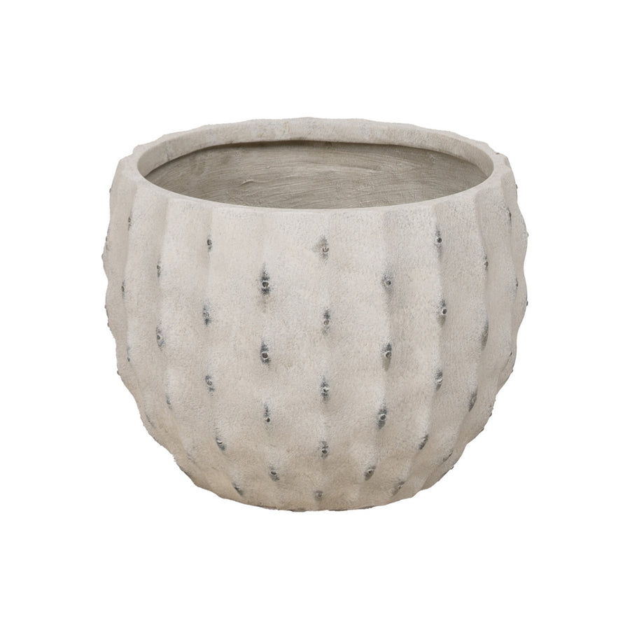 S/3 POT CREAM MAGNESIUM DECORATION 47 X 47 X 37.50 CM