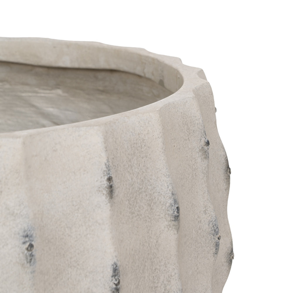 S/3 POT CREAM MAGNESIUM DECORATION 47 X 47 X 37.50 CM