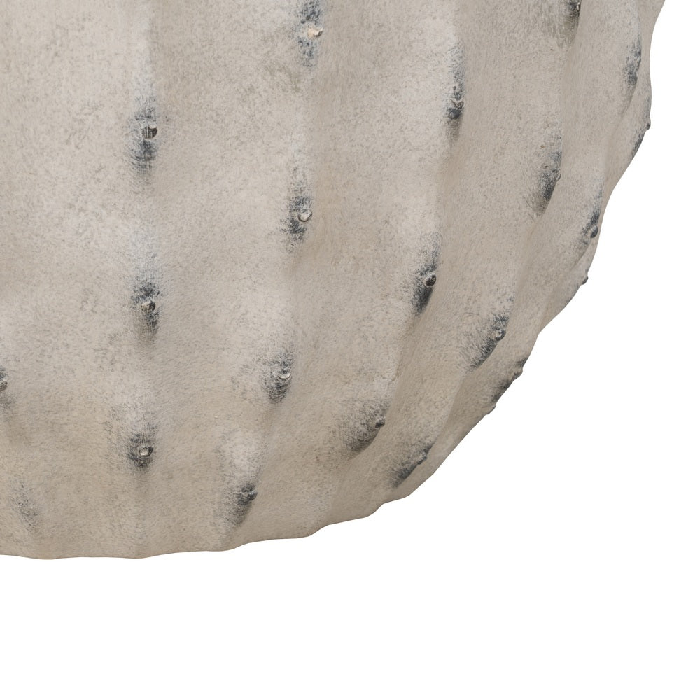 S/3 POT CREAM MAGNESIUM DECORATION 47 X 47 X 37.50 CM