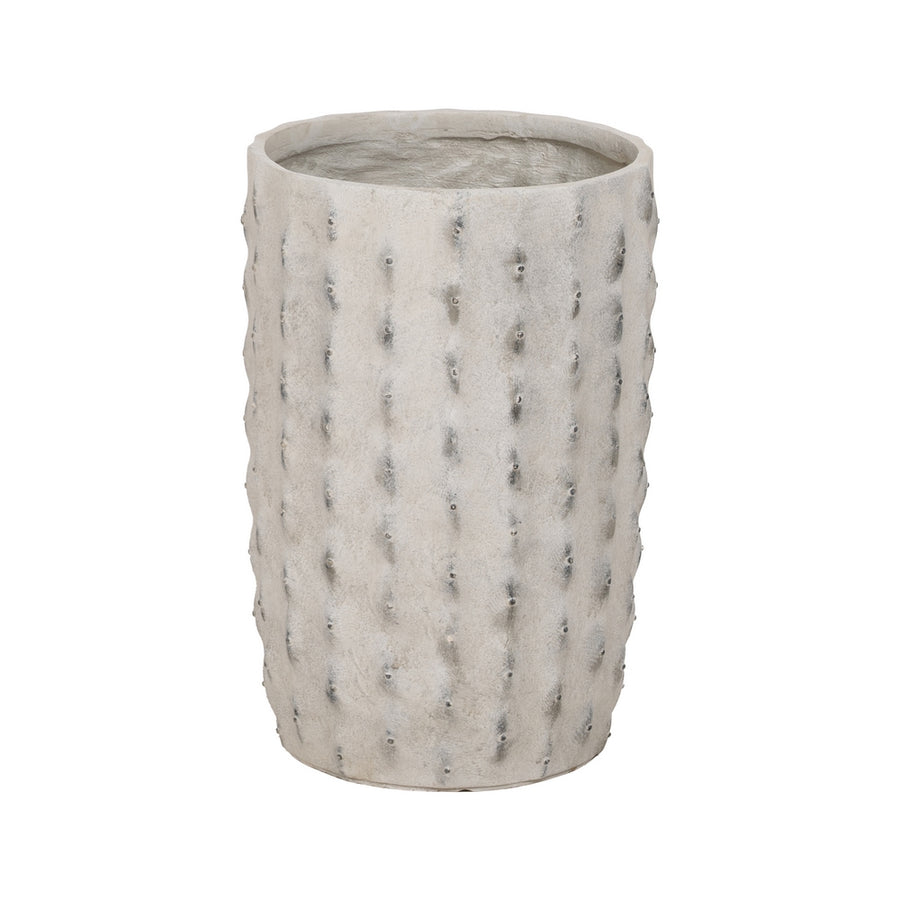 S/3 CREAM MAGNESIUM VASE DECORATION 34.50 X 34.50 X 54 CM