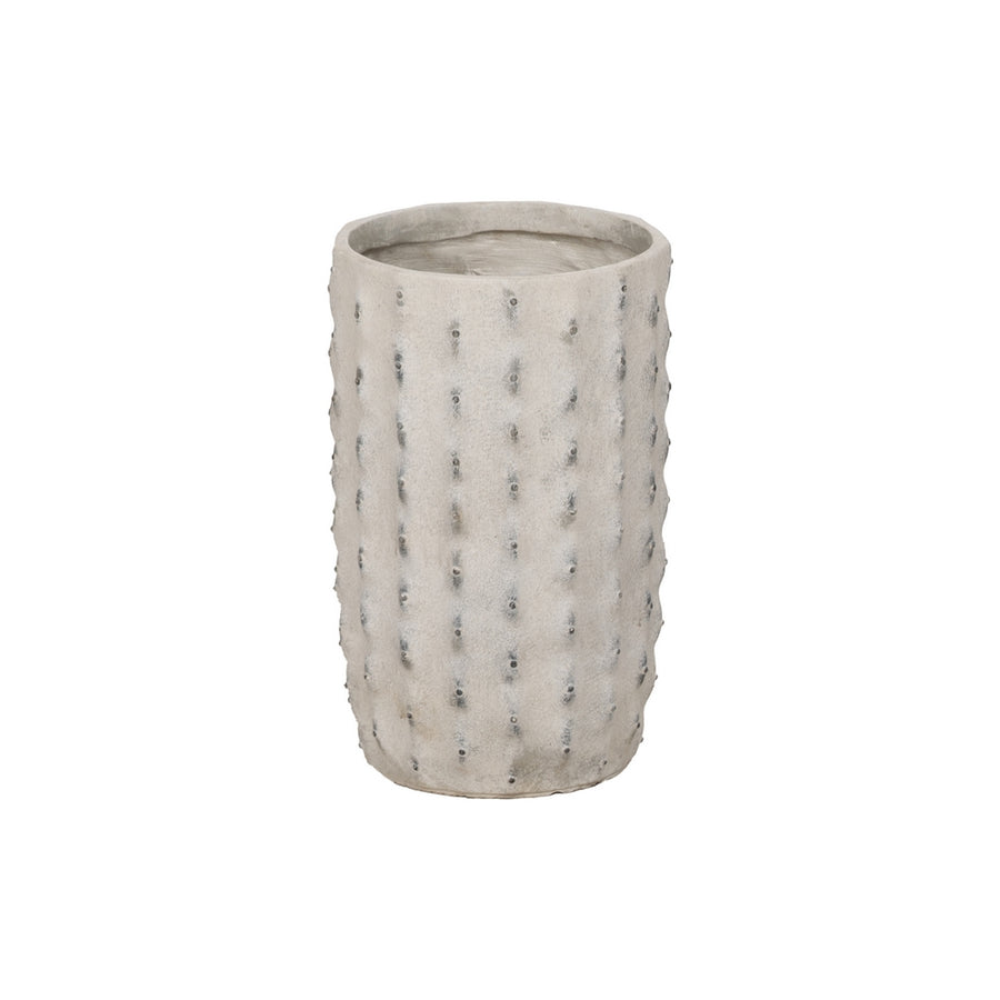 SET OF 3 CREAM MAGNESIUM VASES DECORATION 34.50 X 34.50 X 54 CM