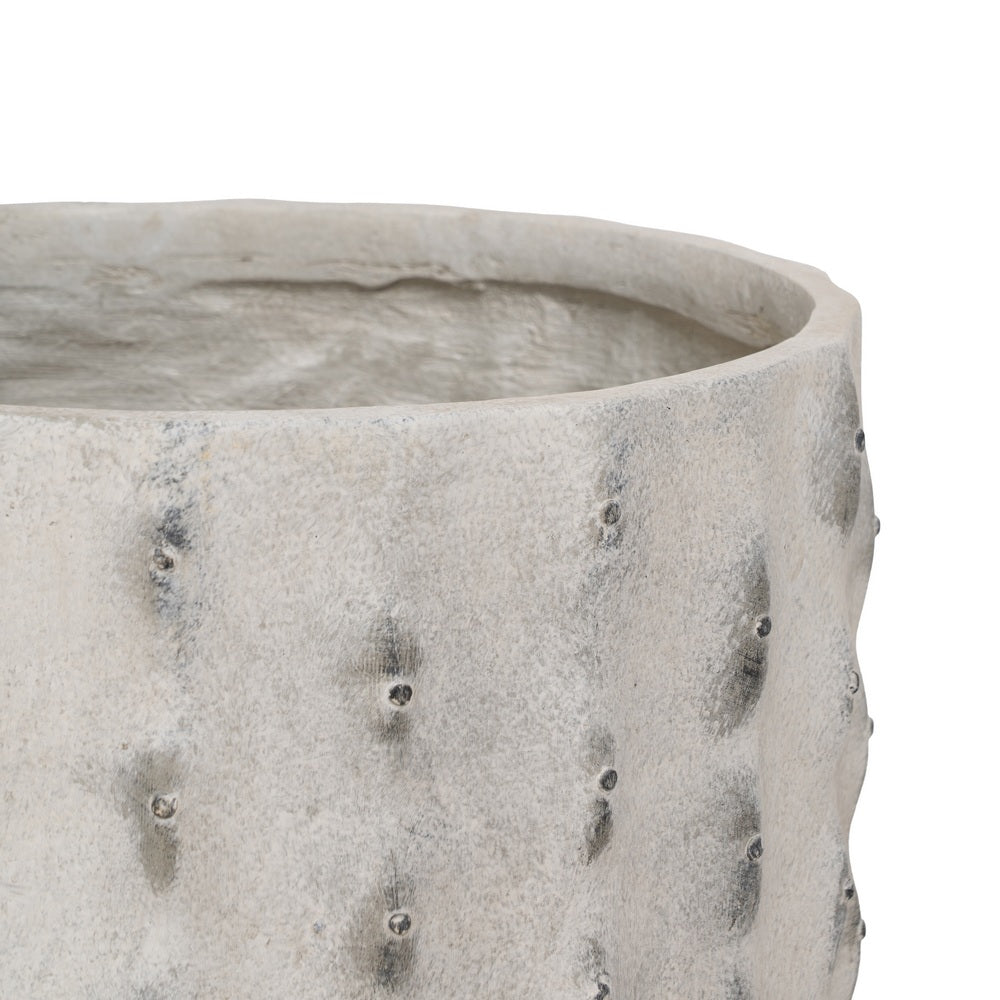 S/3 JARRÓN CREMA MAGNESIO DECORACIÓN 34,50 X 34,50 X 54 CM
