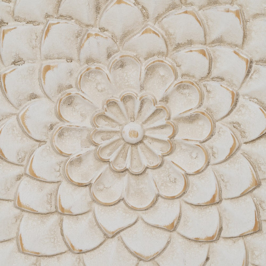 APARADOR TALLADA BLANCO-MARRÓN DM-MADERA 135 X 40 X 80 CM