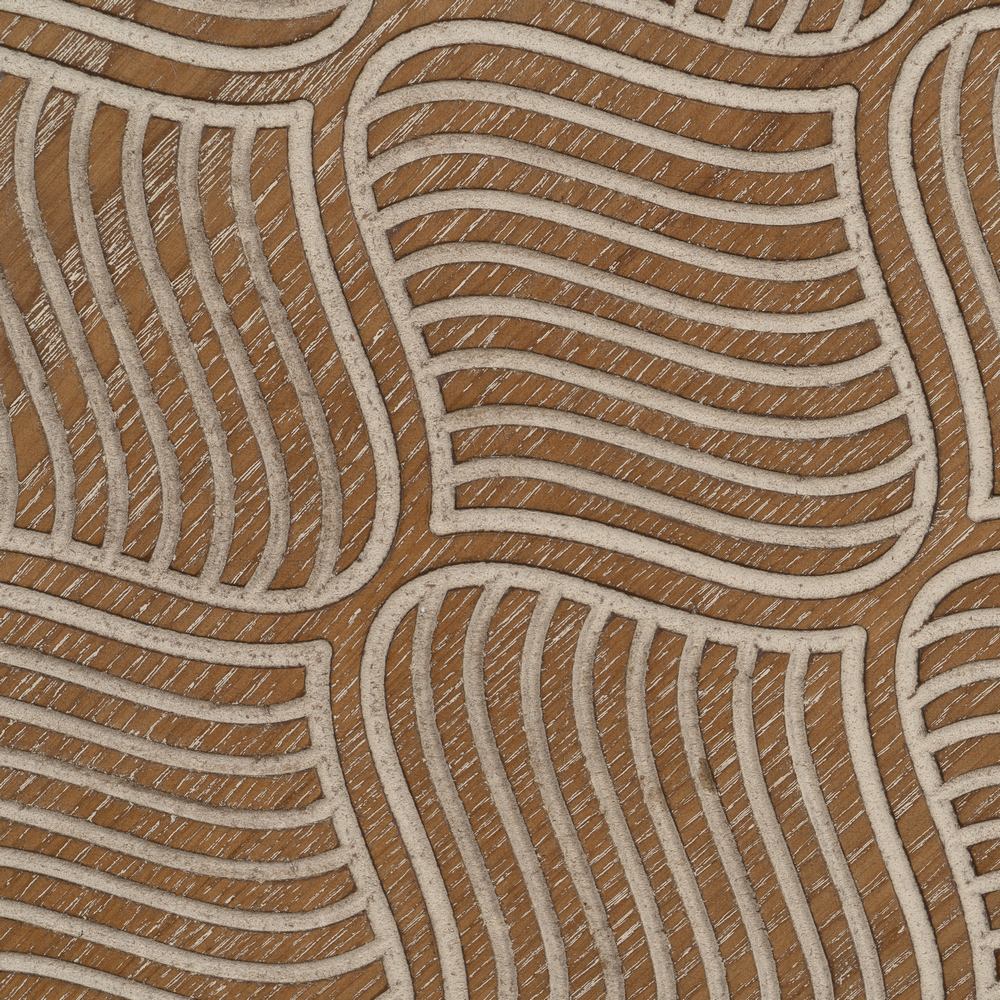 MESA CENTRO NATURAL-NEGRO METAL-MADERA 89 X 89 X 42,50 CM