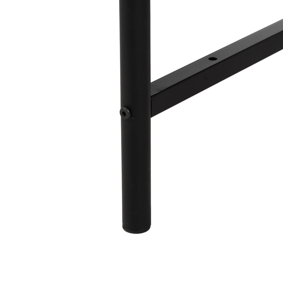 MESA CENTRO NATURAL-NEGRO METAL-MADERA 89 X 89 X 42,50 CM