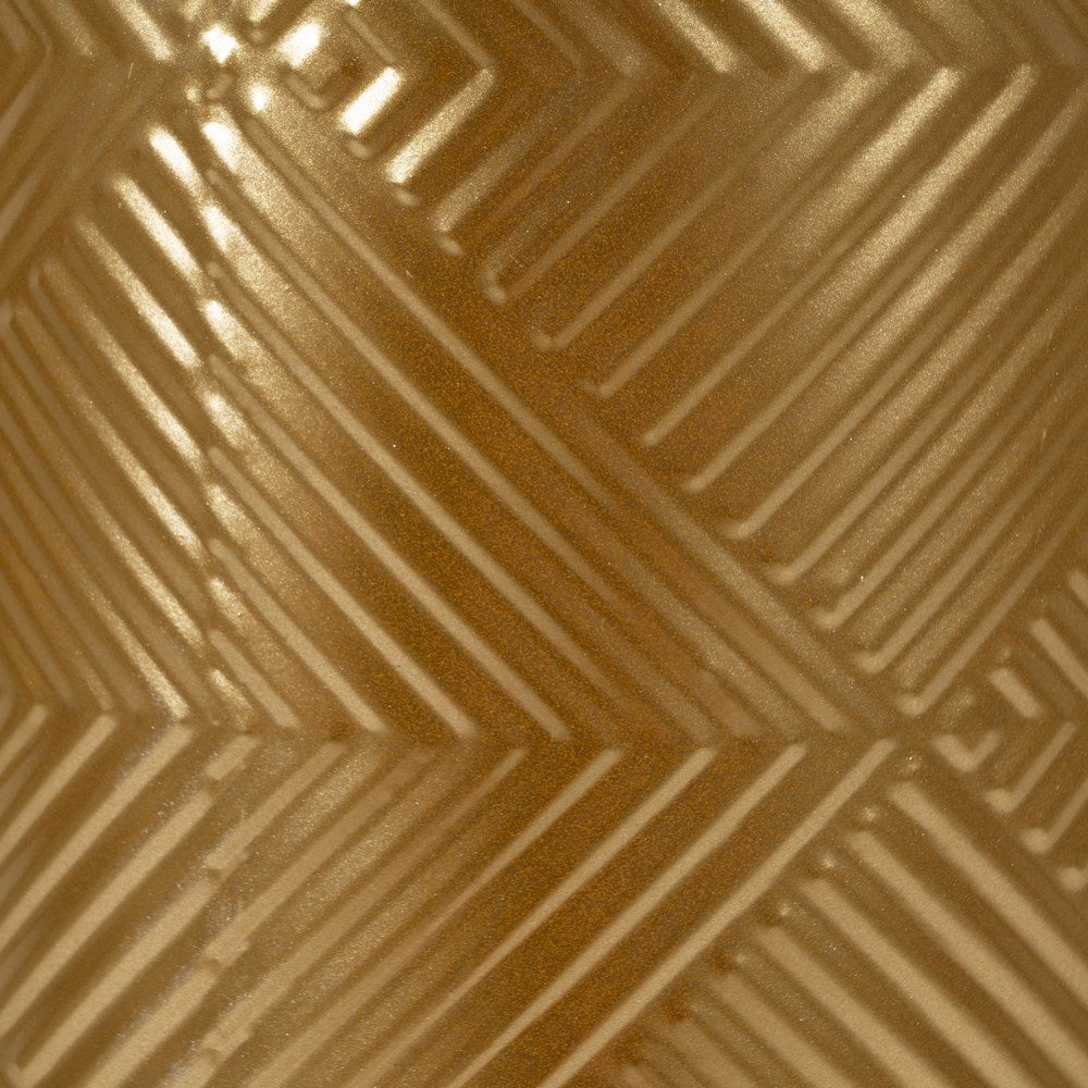 SET OF 2 GOLD METAL PLANTERS 28 X 24 X 71.50 CM
