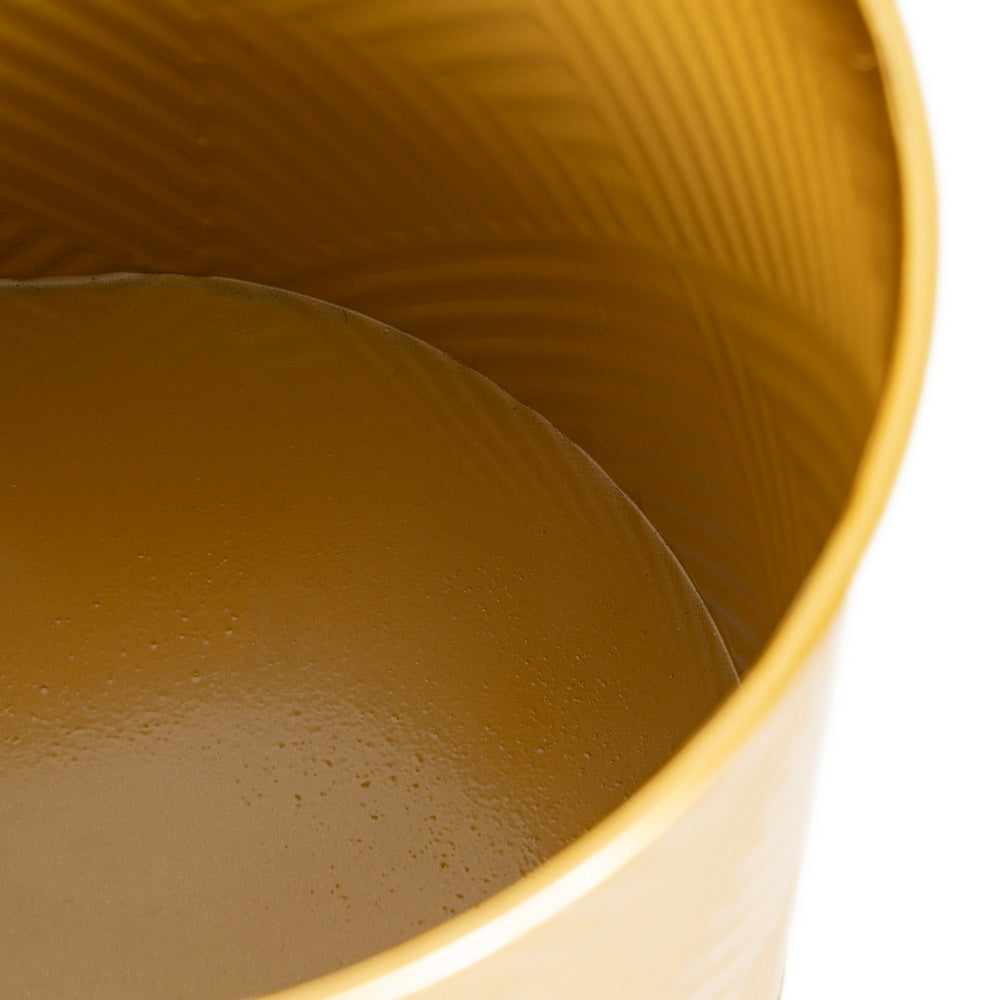 SET OF 2 GOLD METAL PLANTERS 28 X 24 X 71.50 CM