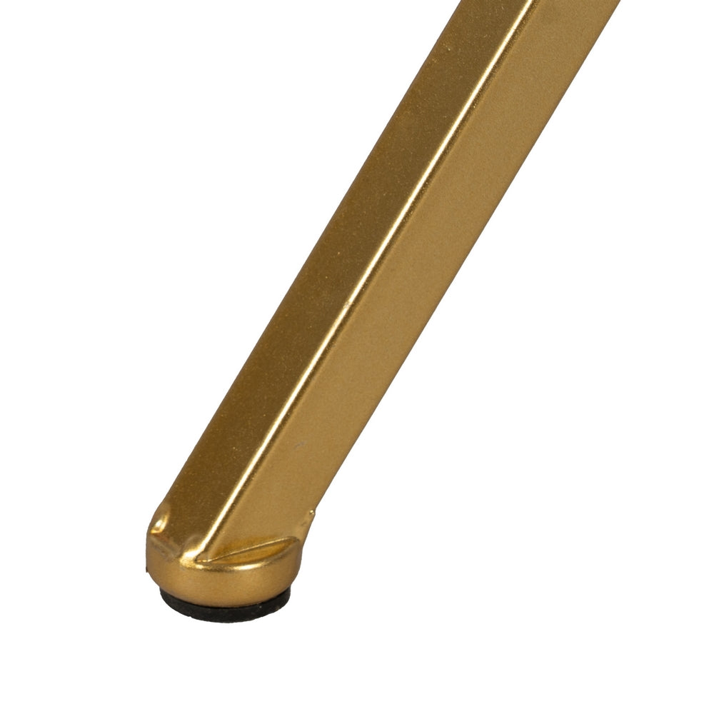 GOLD METAL-GLASS SIDE TABLE DECORATION 51 X 49 X 71.30 CM