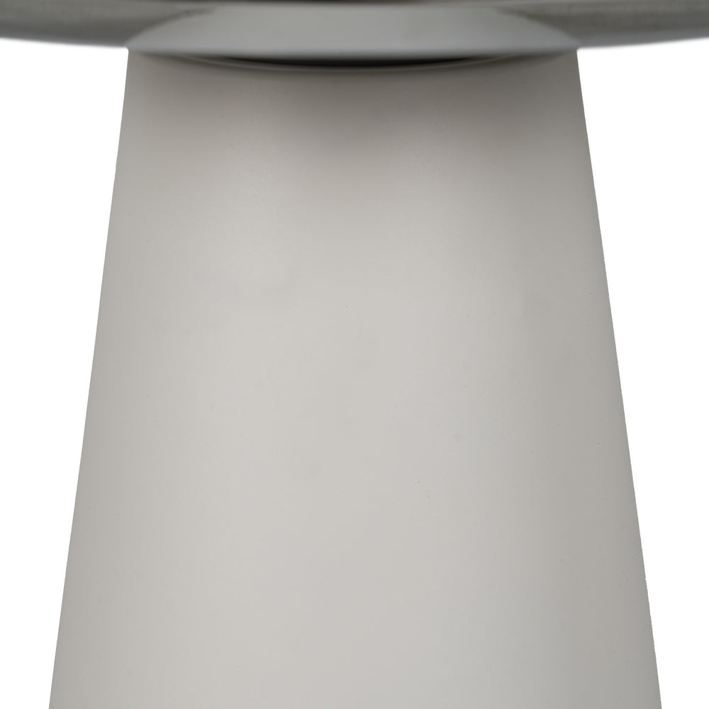 BLACK AND WHITE METAL SIDE TABLE DECORATION 50 X 50 X 55 CM