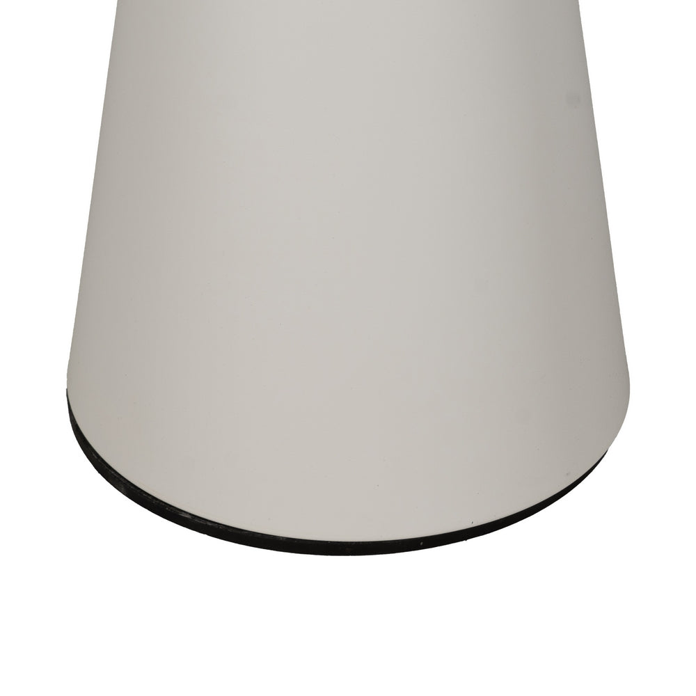 BLACK AND WHITE METAL SIDE TABLE DECORATION 50 X 50 X 55 CM