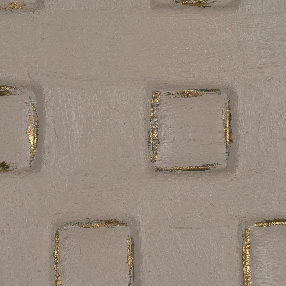EMBOSSED PICTURE 2/M CANVAS DECORATION 80 X 3.50 X 80 CM