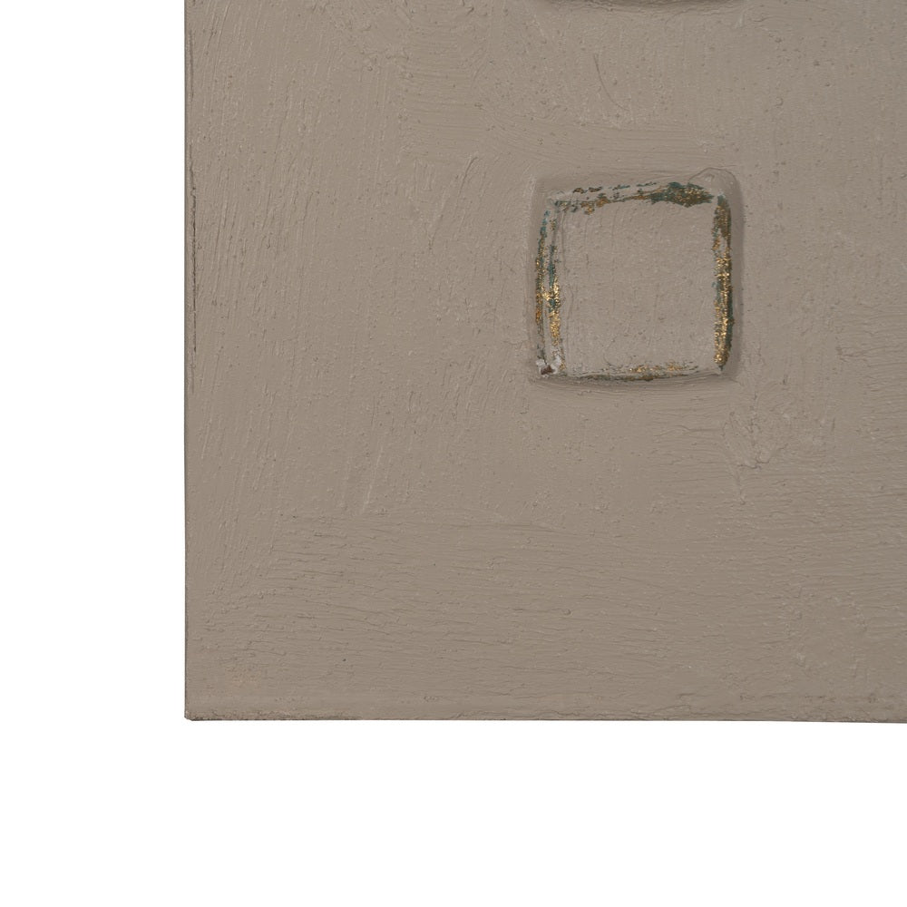 EMBOSSED PICTURE 2/M CANVAS DECORATION 80 X 3.50 X 80 CM