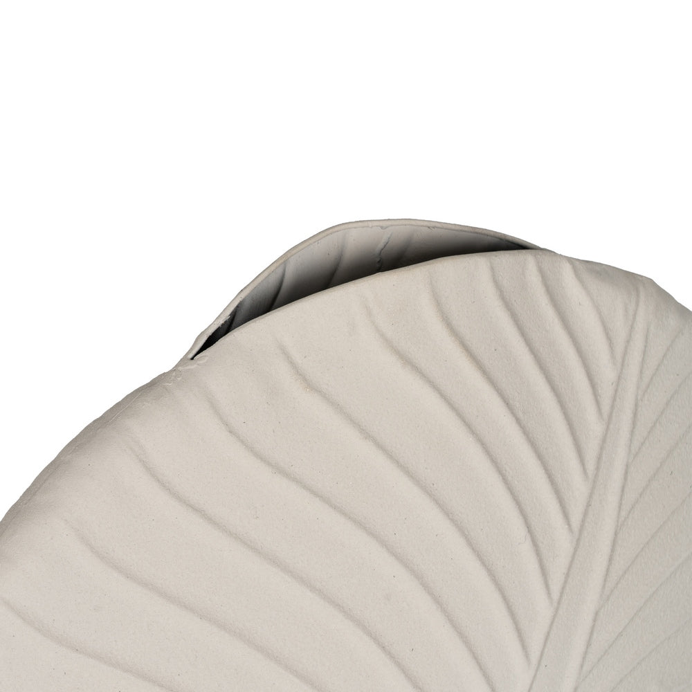 WHITE METAL VASE DECORATION 41.50 X 14 X 41.50 CM