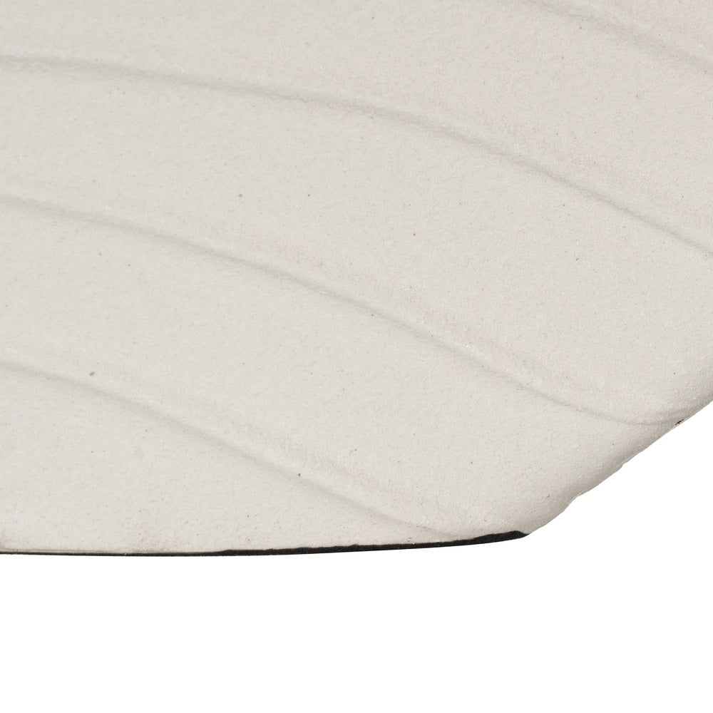 WHITE METAL VASE DECORATION 32.50 X 13 X 32.50 CM