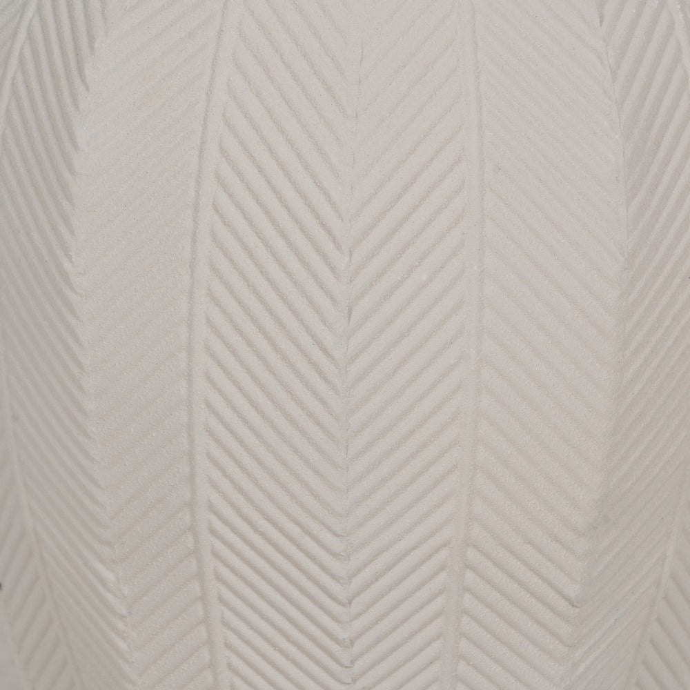 S/2 MACETEROS BLANCO METAL DECORACIÓN 25,50 X 25,50 X 44,50