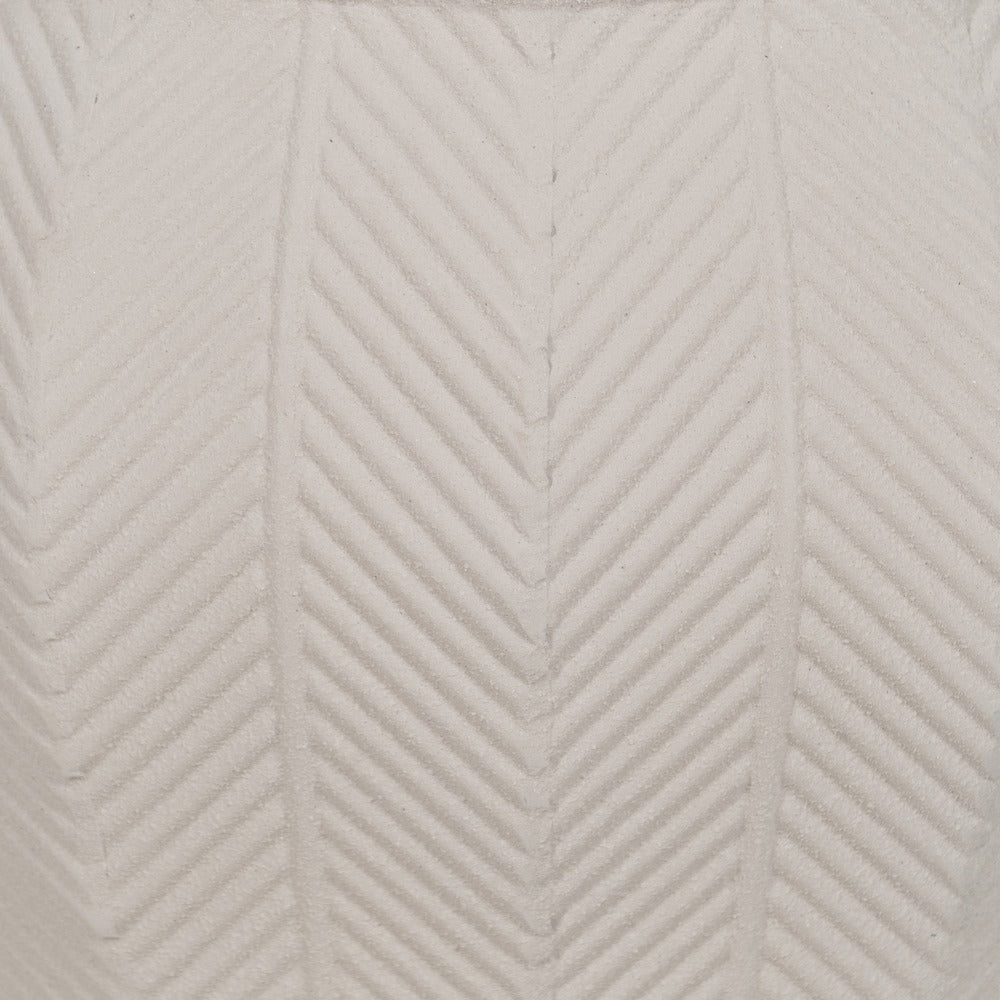 S/3 METAL WHITE PLANTERS DECORATION 25 X 25 X 28 CM