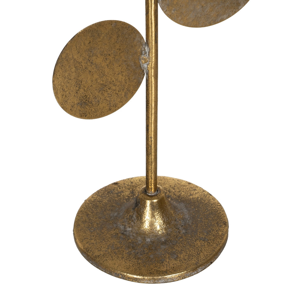 CANDLE HOLDER GOLD METAL DECORATION 18.50 X 18.50 X 71.50 CM