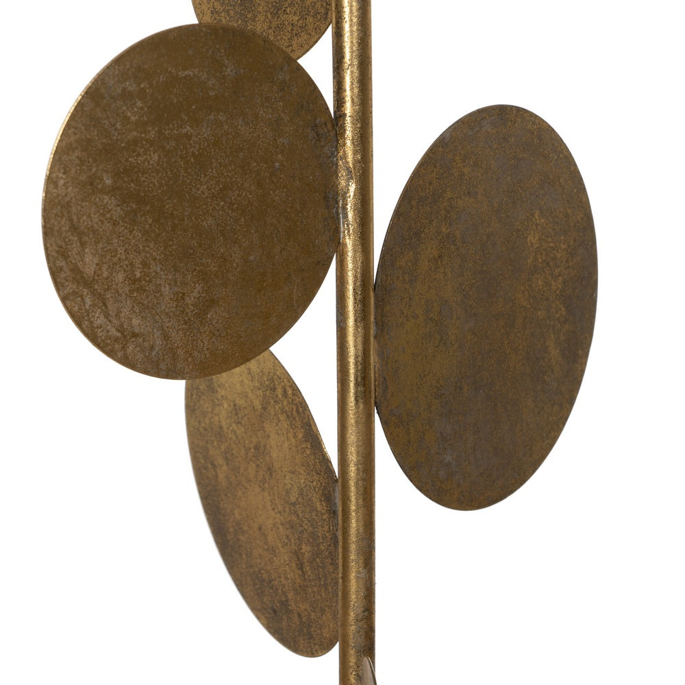CANDLE HOLDER GOLD METAL DECORATION 20.50 X 20.50 X 88.50 CM