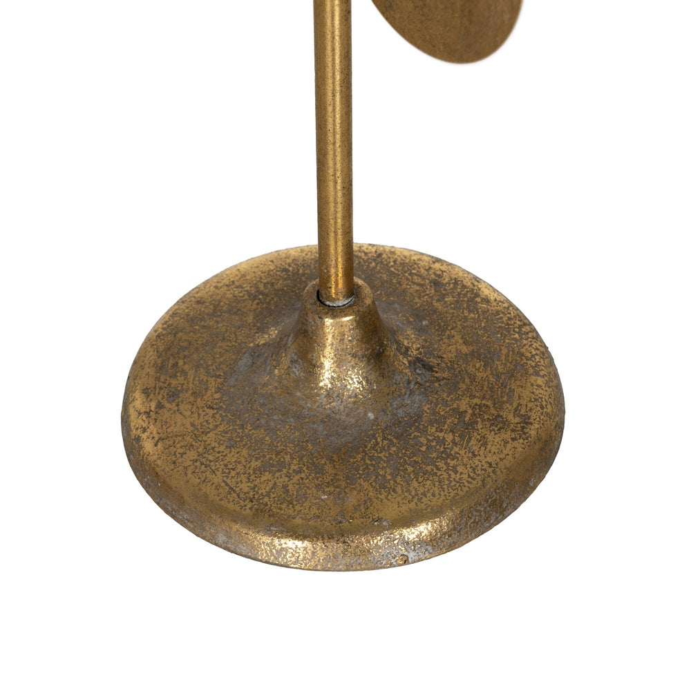 CANDLE HOLDER GOLD METAL DECORATION 20.50 X 20.50 X 88.50 CM