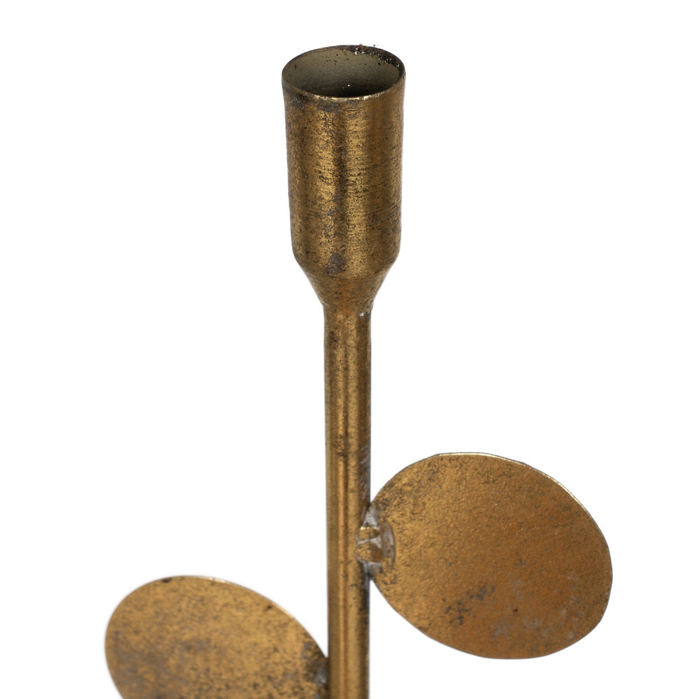 CANDLE HOLDER GOLD METAL DECORATION 19.50 X 19.50 X 103.50 CM