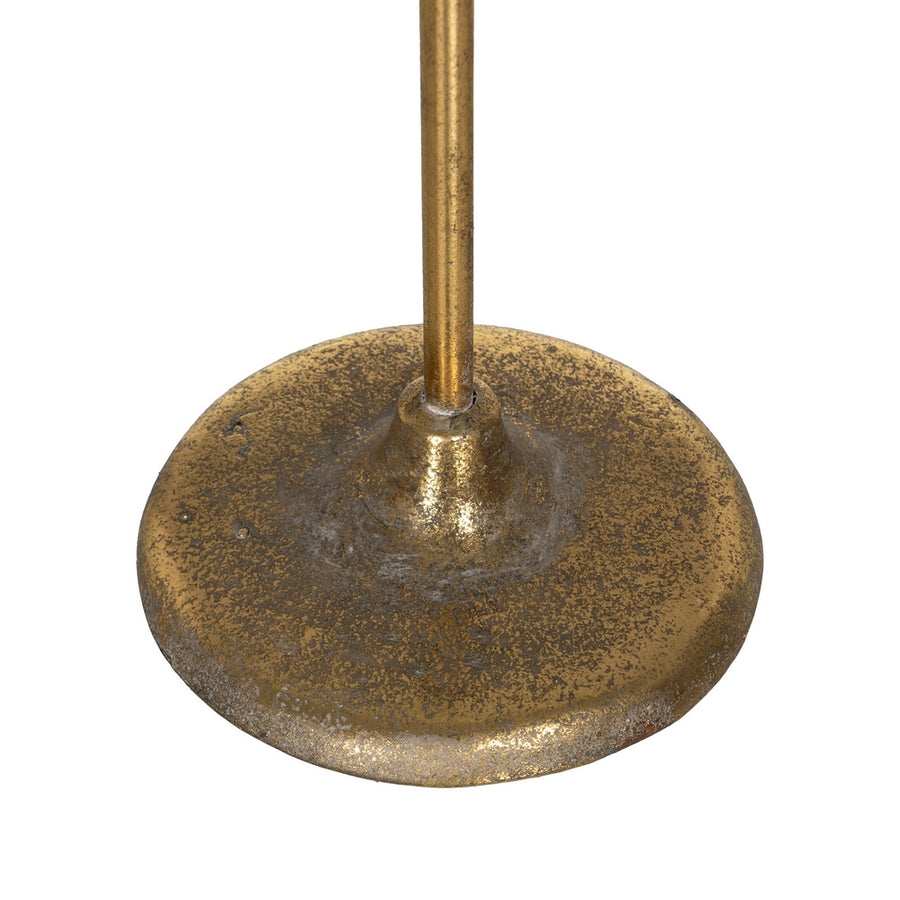 CANDLE HOLDER GOLD METAL DECORATION 19.50 X 19.50 X 103.50 CM