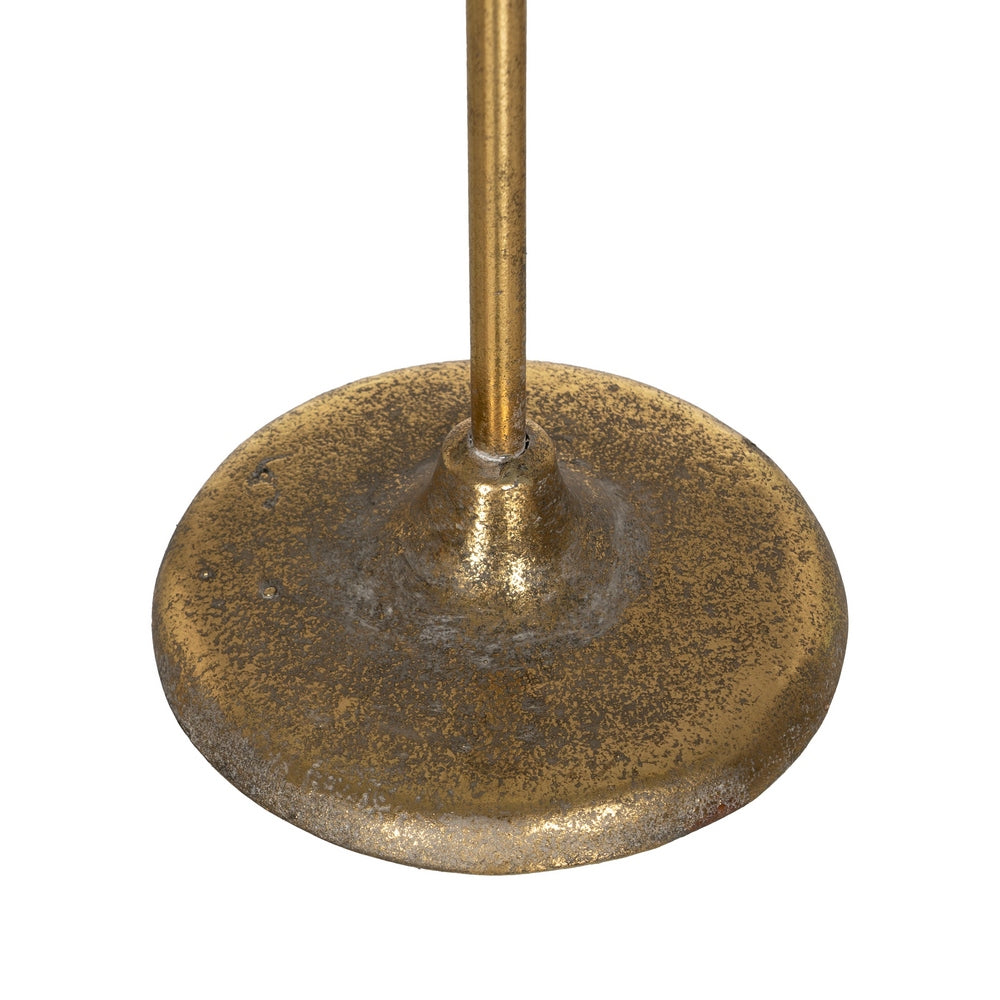 CANDLE HOLDER GOLD METAL DECORATION 19.50 X 19.50 X 103.50 CM