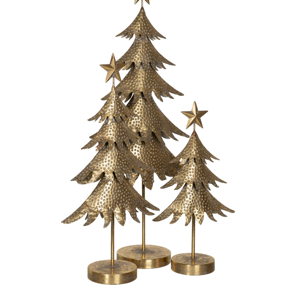 GOLD METAL TREE FIGURE DECORATION 34 X 14 X 67.50 CM