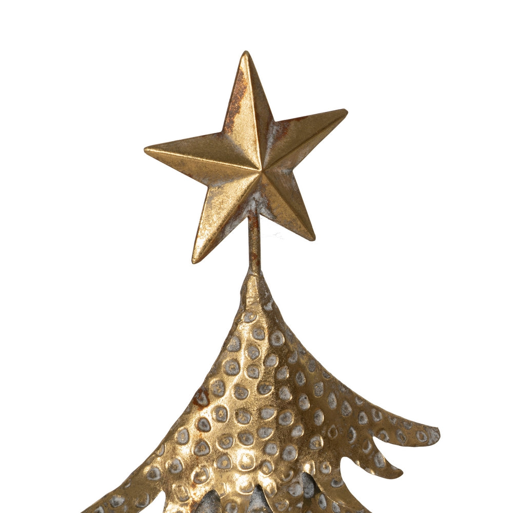 GOLD METAL TREE FIGURE DECORATION 34 X 14 X 67.50 CM