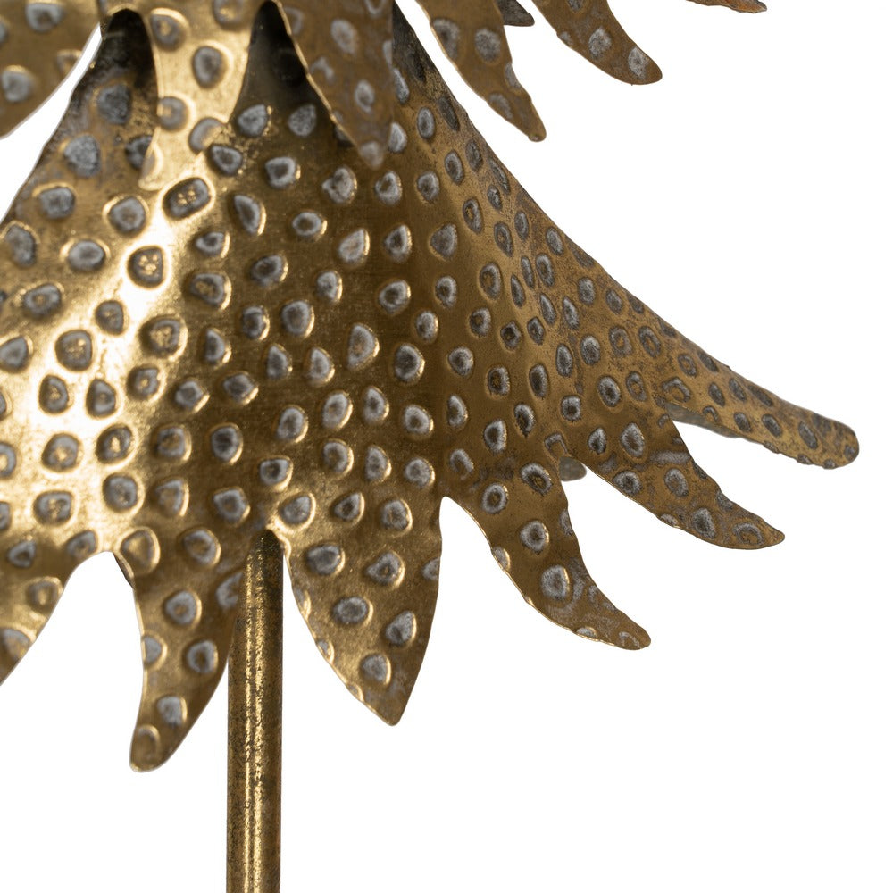 GOLD METAL TREE DECORATION FIGURE 27.50 X 13.50 X 53 CM