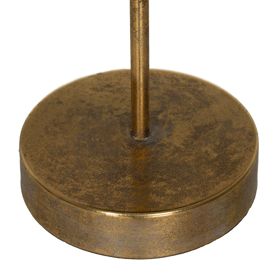 FIGURA ÁRBOL ORO METAL DECORACIÓN 27,50 X 13,50 X 53 CM