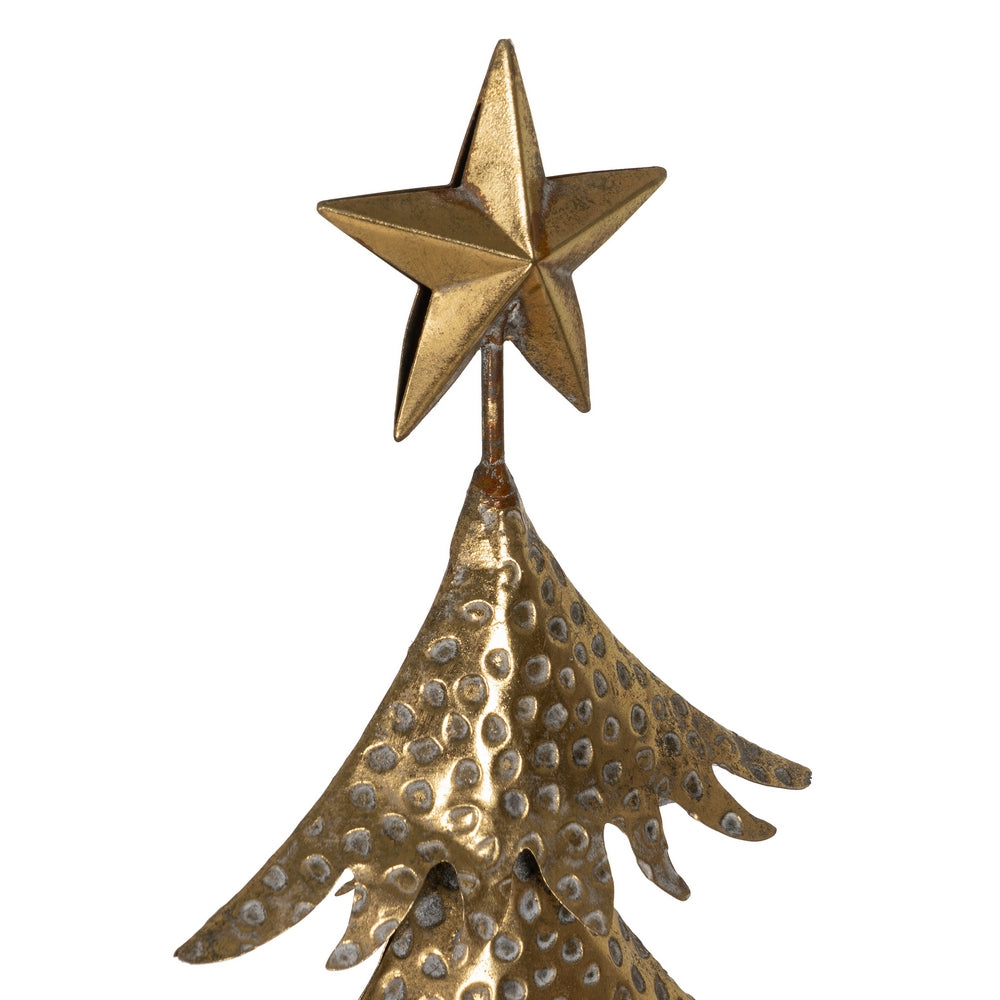 TREE GOLD METAL DECORATION FIGURE 42.50 X 17 X 92 CM