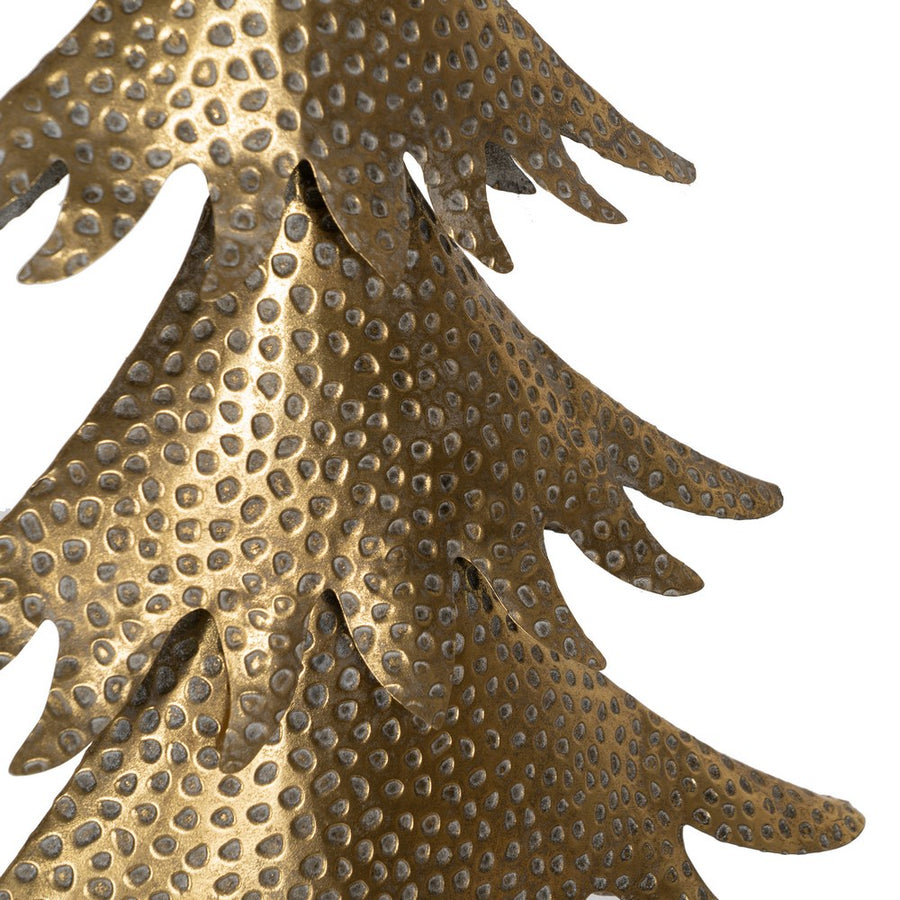 FIGURA ÁRBOL ORO METAL DECORACIÓN 42,50 X 17 X 92 CM