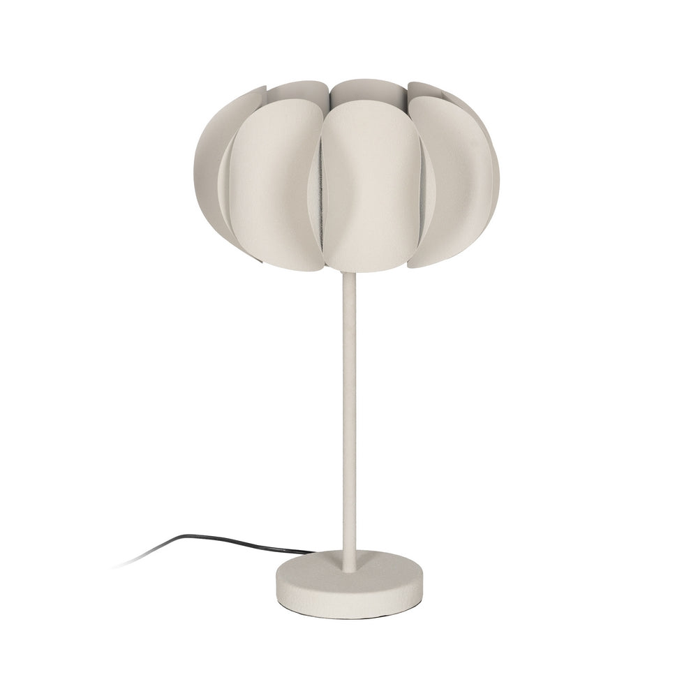 L�MPARA MESA BLANCO METAL ILUMINACI�N 37 X 37 X 62 CM