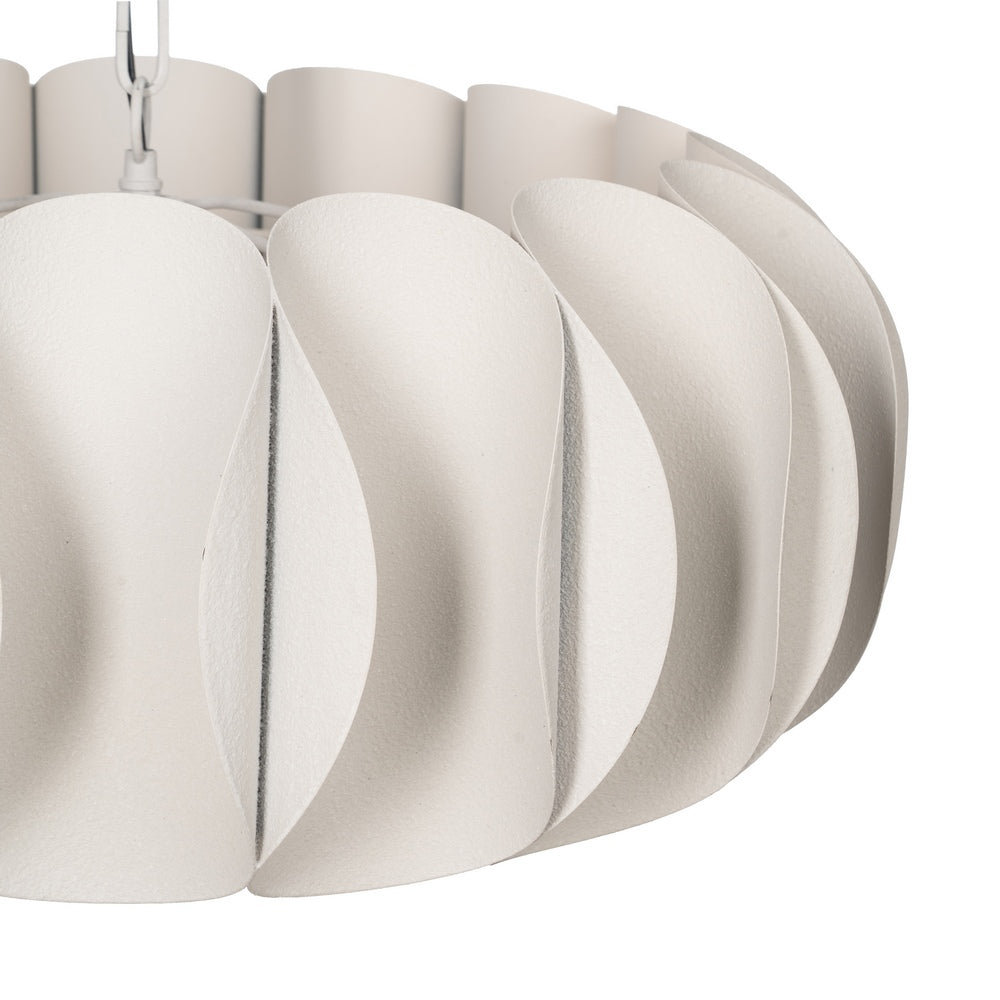 WHITE METAL CEILING LAMP LIGHTING 61 X 61 X 27 CM
