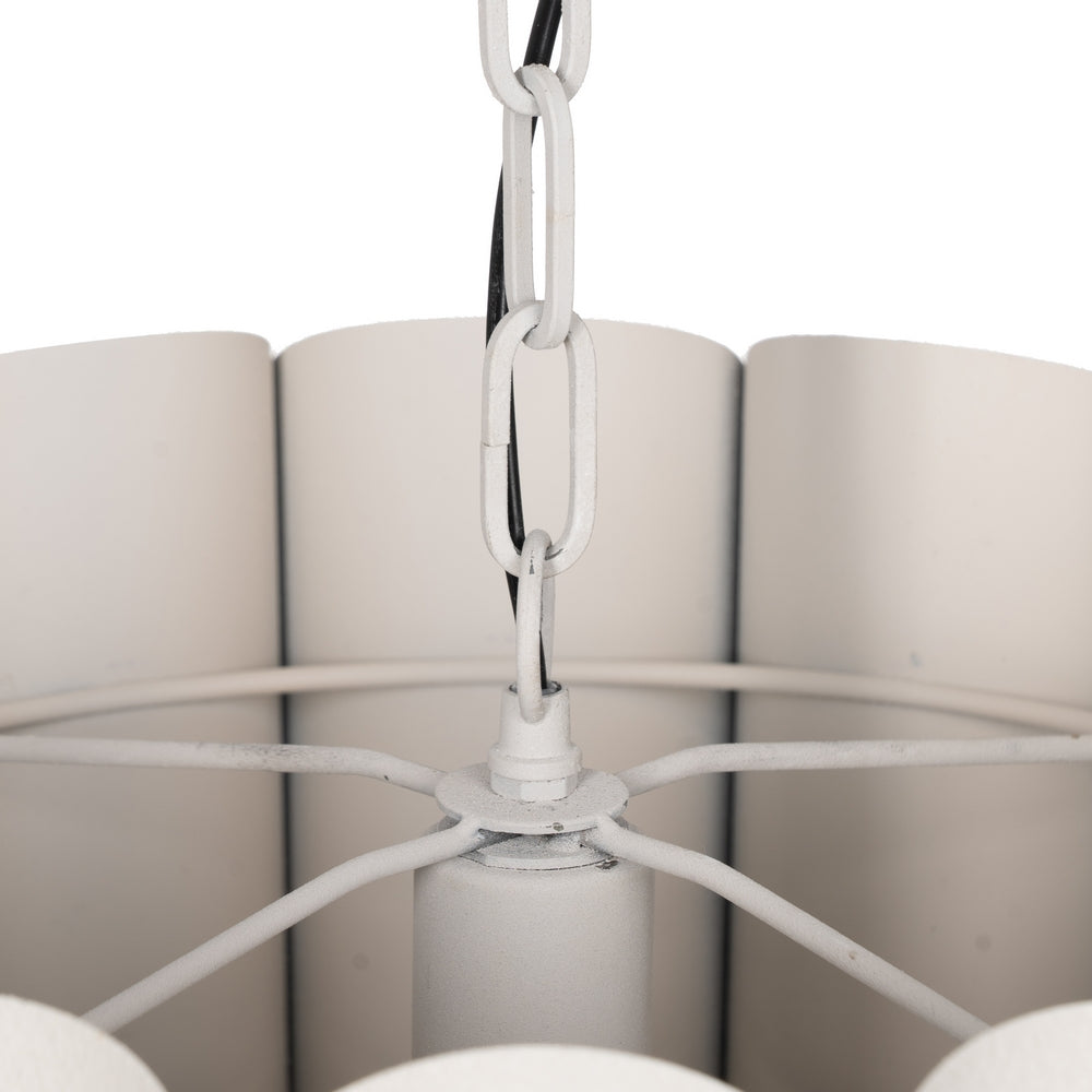 WHITE METAL CEILING LAMP LIGHTING 61 X 61 X 27 CM
