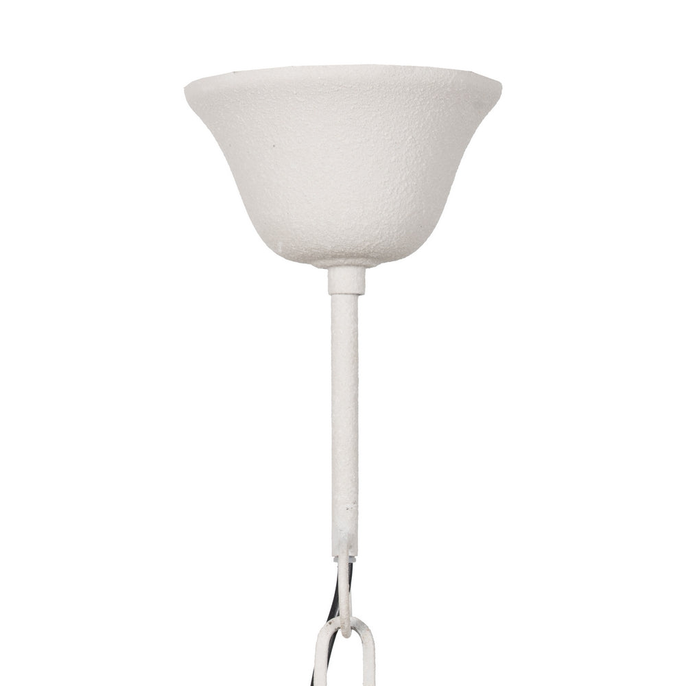 WHITE METAL CEILING LAMP LIGHTING 61 X 61 X 27 CM