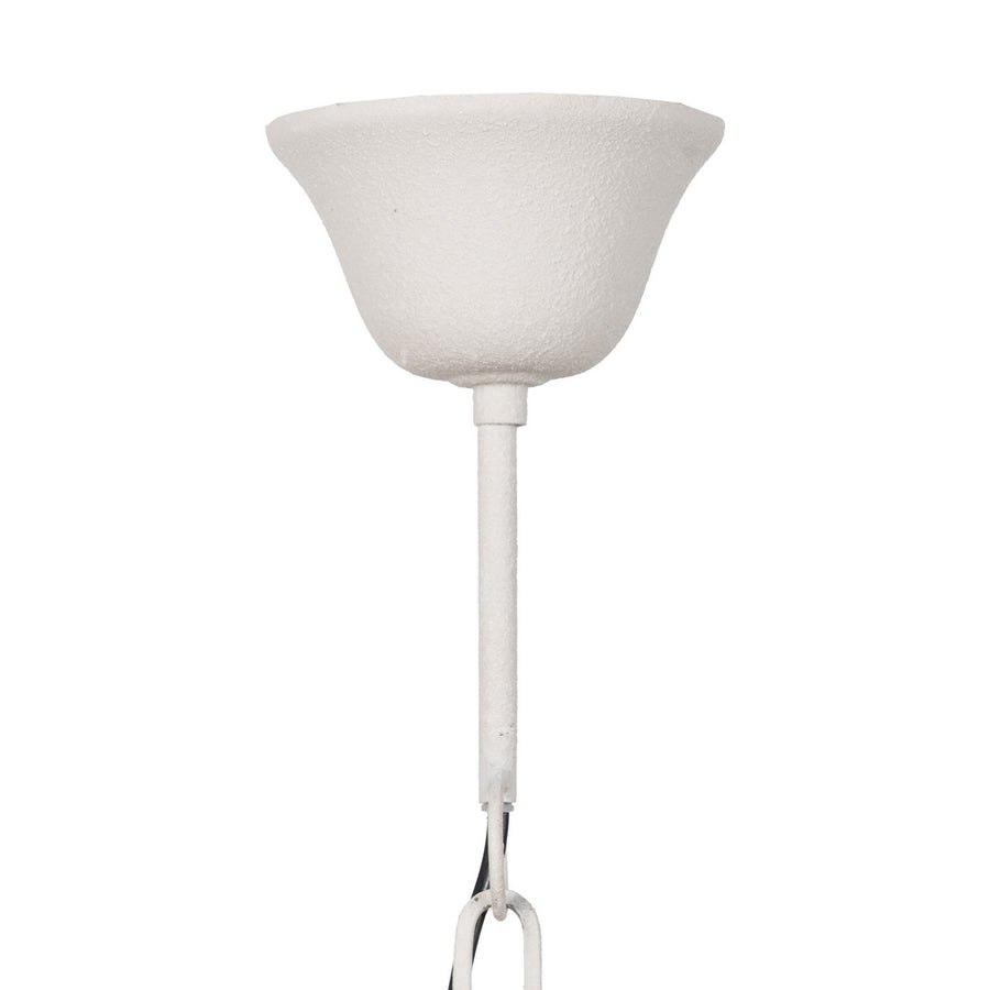 LÁMPARA TECHO BLANCO METAL ILUMINACIÓN 61 X 61 X 27 CM