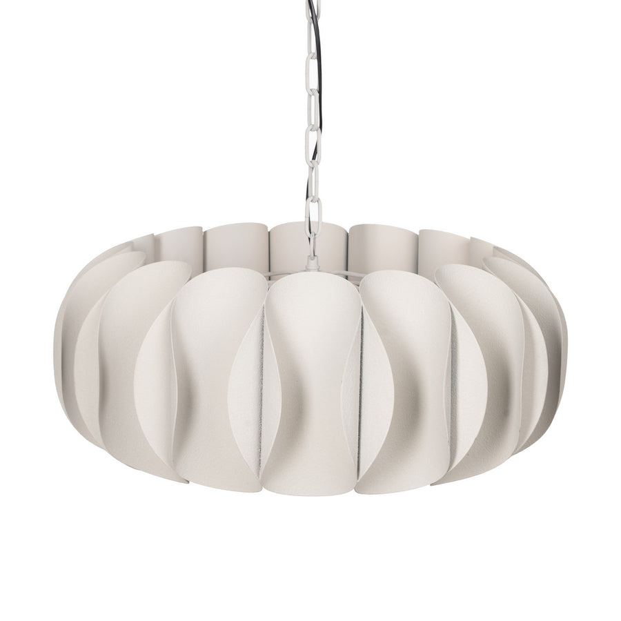LÁMPARA TECHO BLANCO METAL ILUMINACIÓN 61 X 61 X 27 CM
