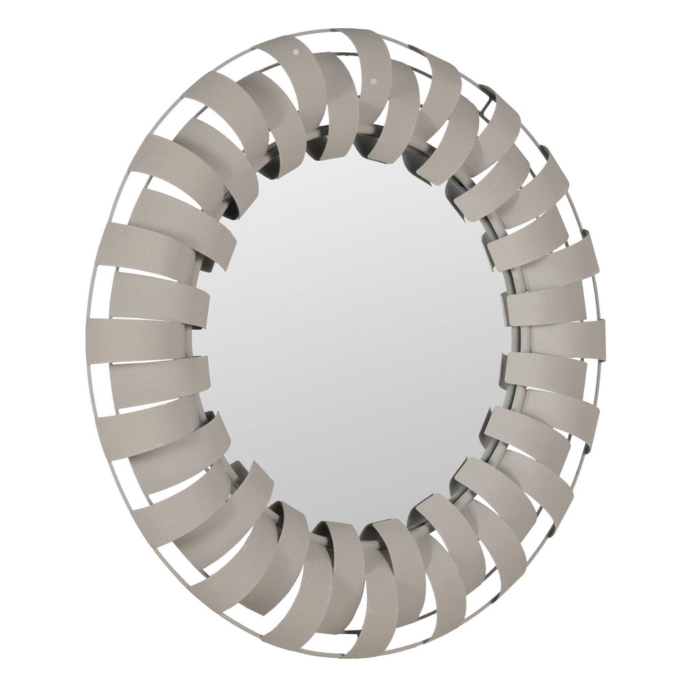 ESPEJO BLANCO METAL DECORACIÓN 66,50 X 6 X 66,50 CM