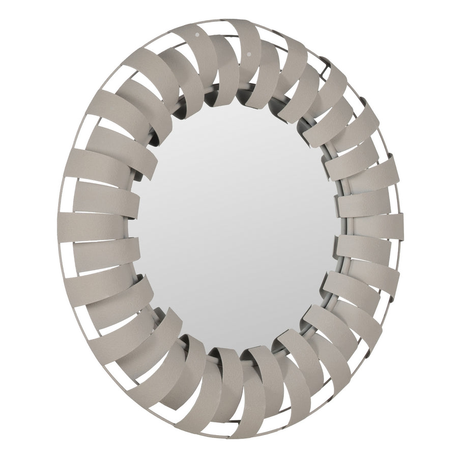 ESPEJO BLANCO METAL DECORACIÓN 66,50 X 6 X 66,50 CM