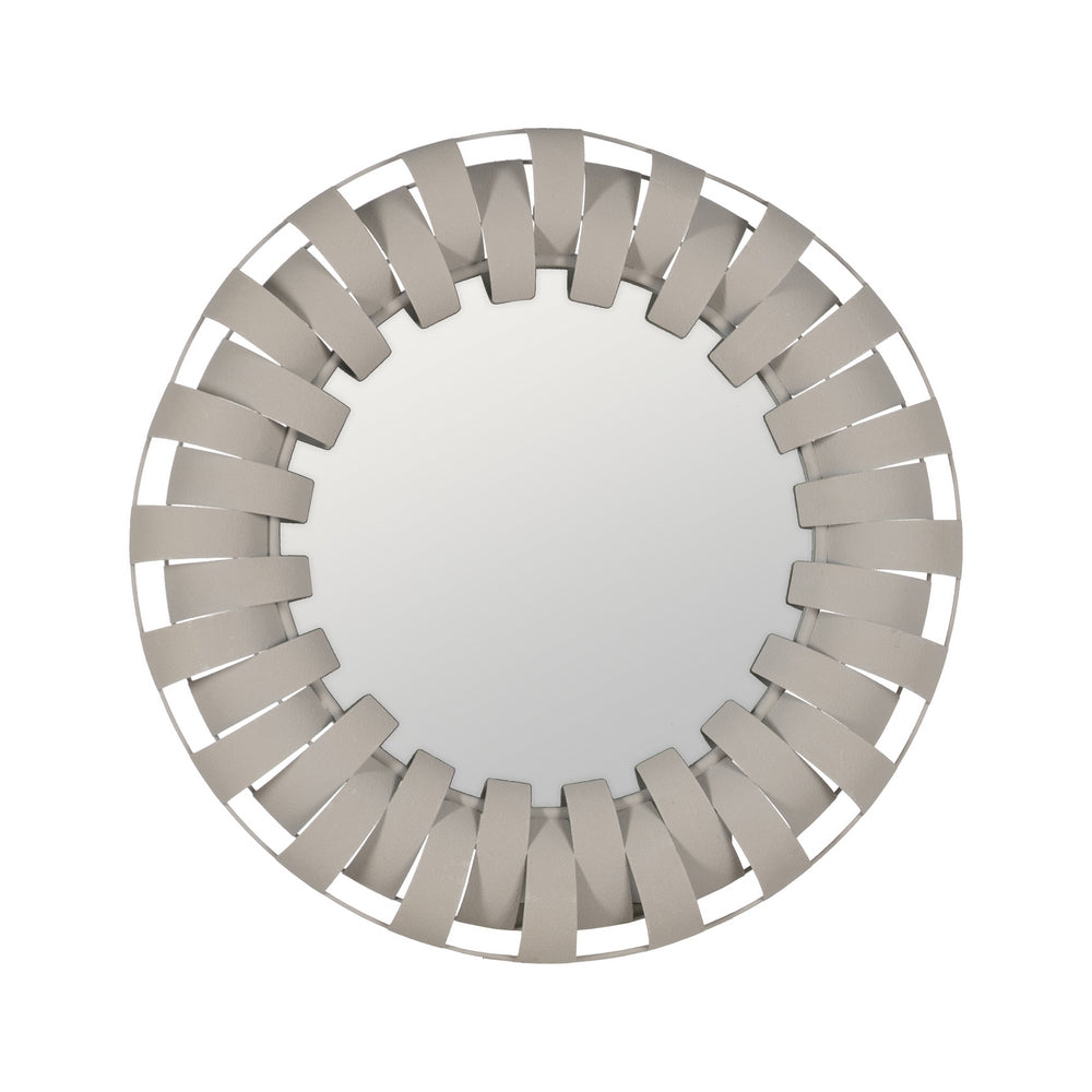 ESPEJO BLANCO METAL DECORACIÓN 66,50 X 6 X 66,50 CM
