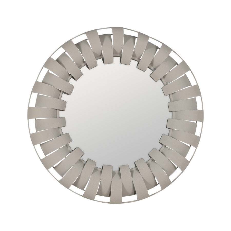 ESPEJO BLANCO METAL DECORACIÓN 66,50 X 6 X 66,50 CM