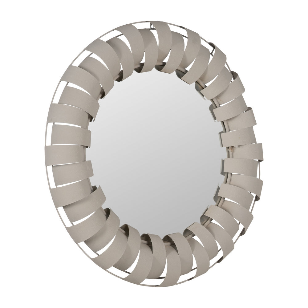 ESPEJO BLANCO METAL DECORACIÓN 87 X 7,50 X 87 CM