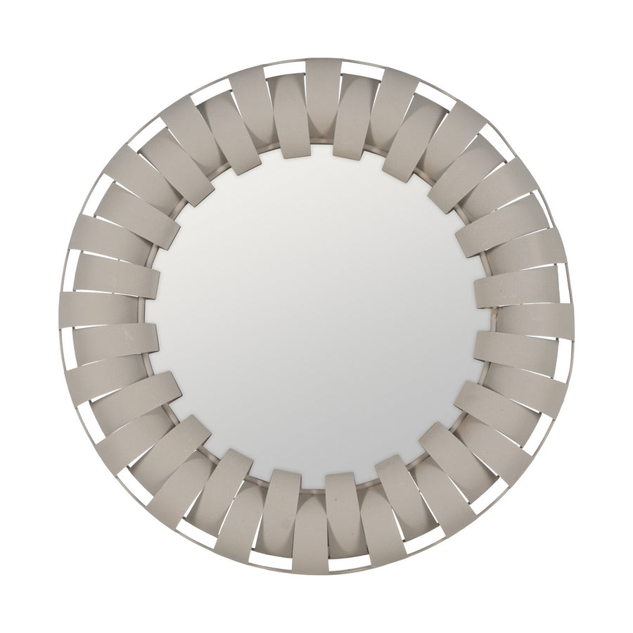 ESPEJO BLANCO METAL DECORACIÓN 87 X 7,50 X 87 CM