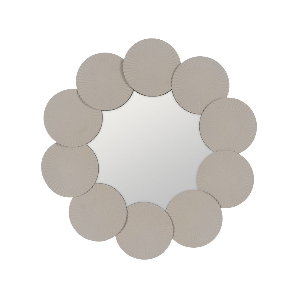 ESPEJO BLANCO METAL DECORACI�N 60,50 X 3,50 X 60,50 CM
