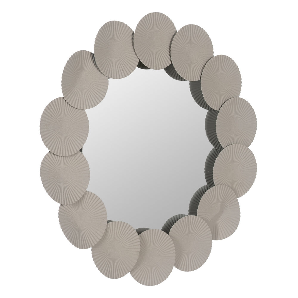 ESPEJO BLANCO METAL DECORACIÓN 75 X 4 X 75 CM