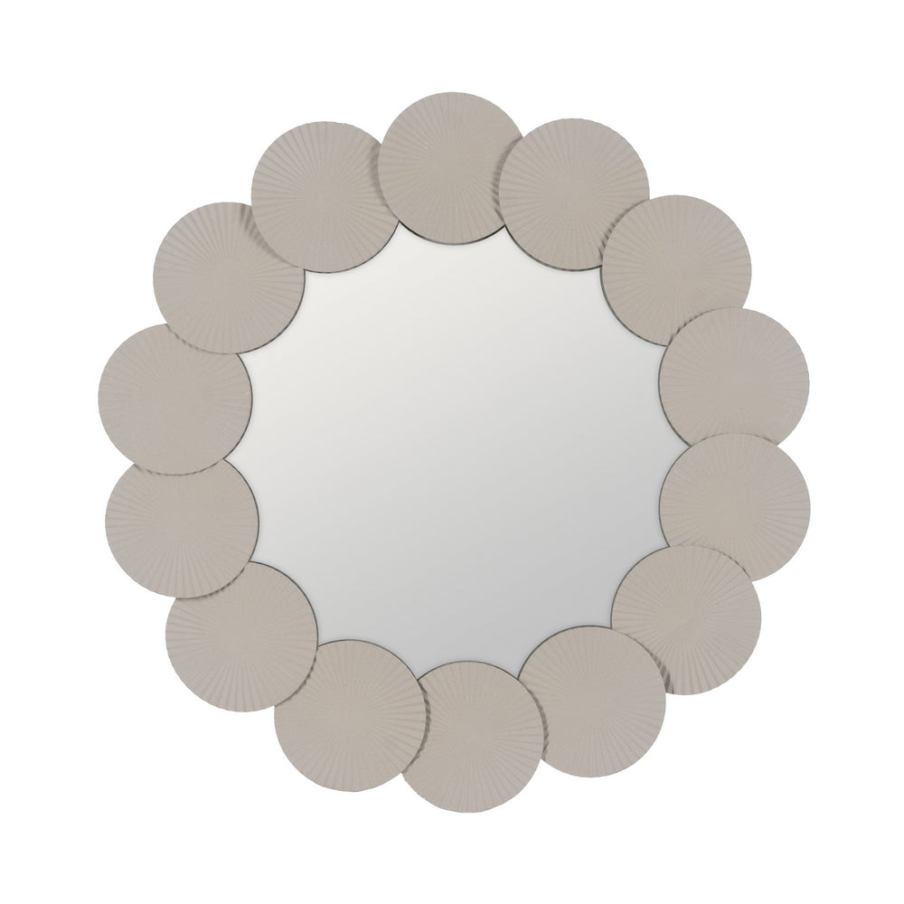 ESPEJO BLANCO METAL DECORACIÓN 75 X 4 X 75 CM