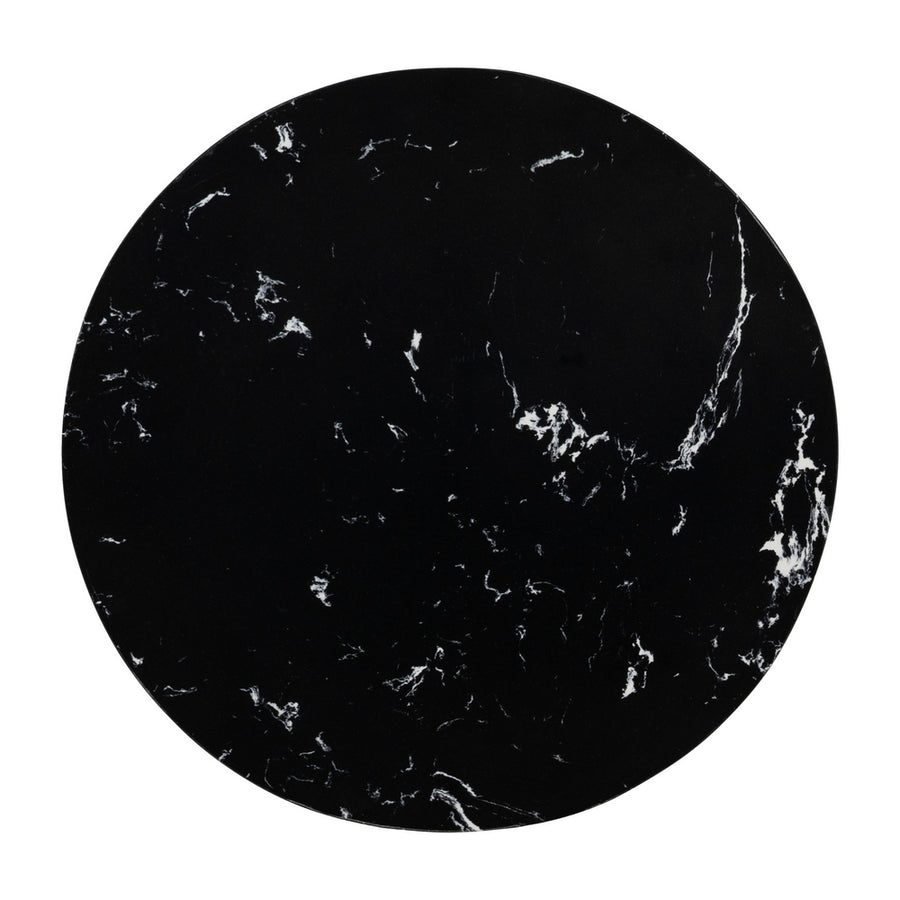 MESITA NEGRO METAL-MÁRMOL 45 X 45 X 46 CM